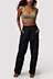 black cargo joggers women's